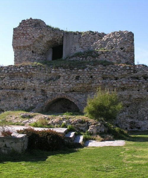 Το Κάστρο των Σερρών: Άποψη από τον Λόφο Κούλα