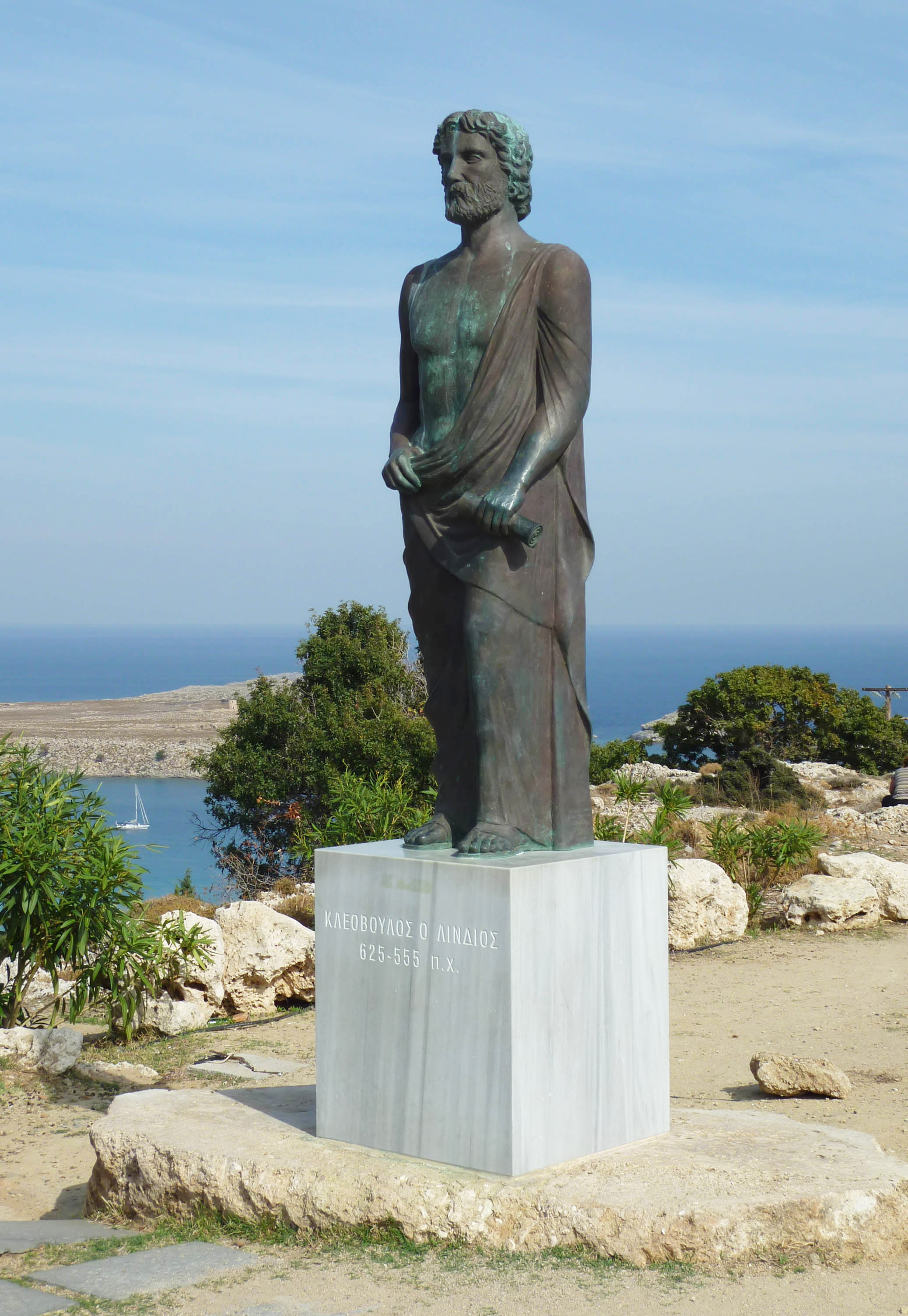 Το άγαλμα του Κλεόβουλου του Λίνδιου, ενός εκ των επτά σοφών