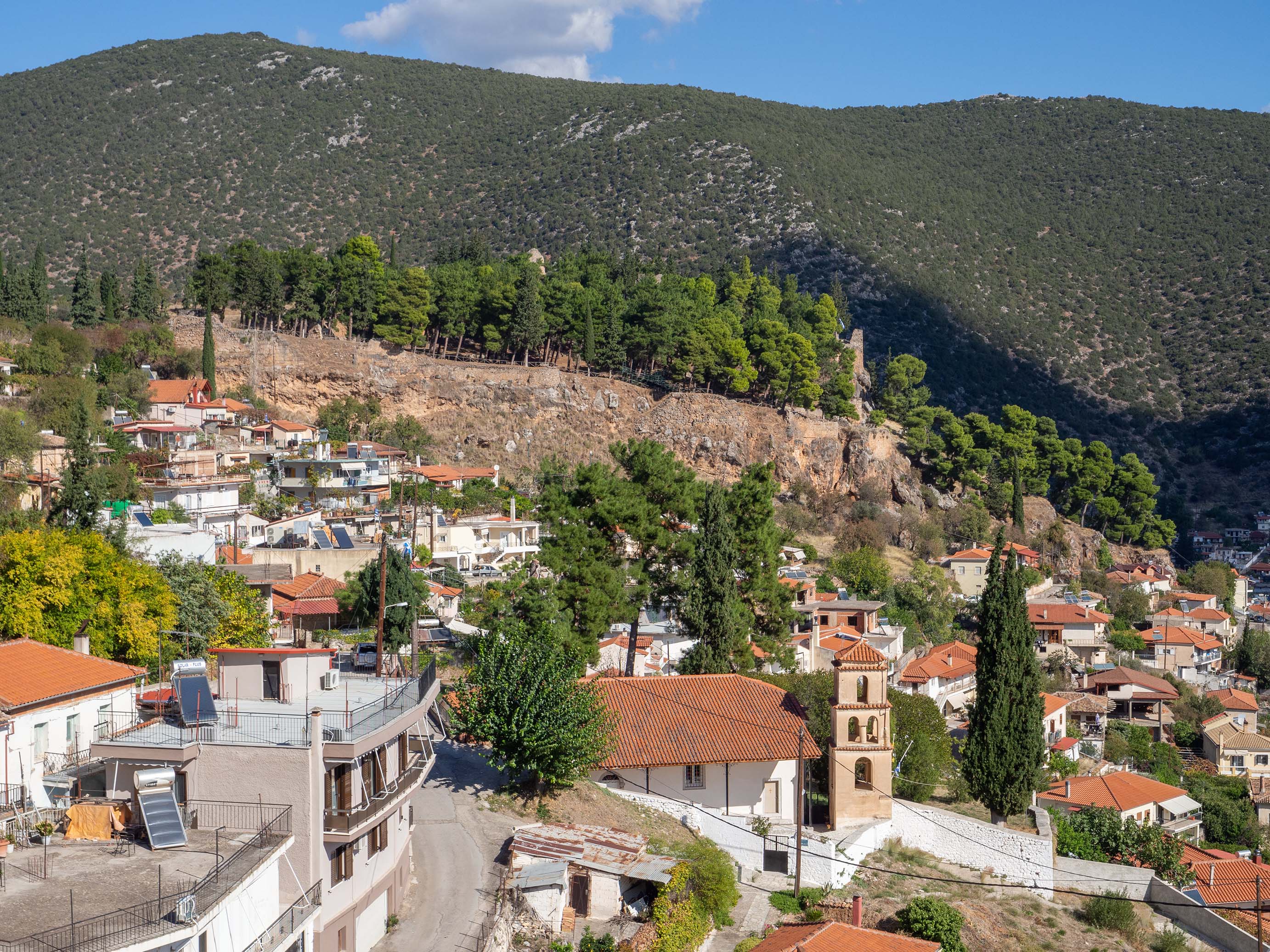 Απομακρυσμένη άποψη του Κάστρου των Σαλώνων