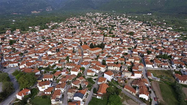 Αεροπορική απεικόνιση του Βελβεντού