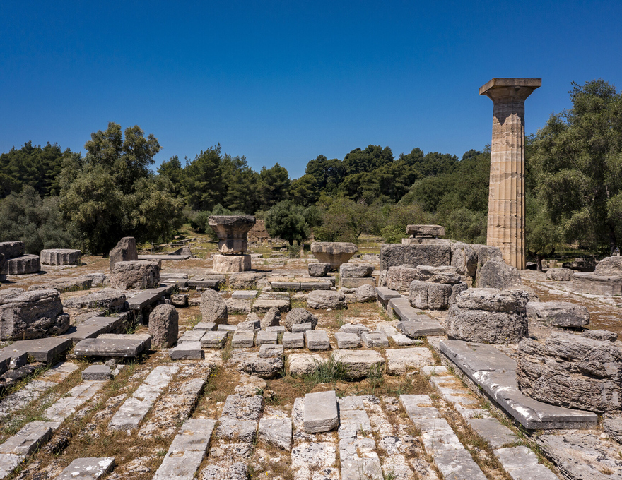Ο Ναός του Ολυμπίου Διός, το κεντρικό σημείο του Αρχαιολογικού Χώρου