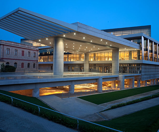 Το κτίριο του σύγχρονου μουσείου της Ακρόπολης